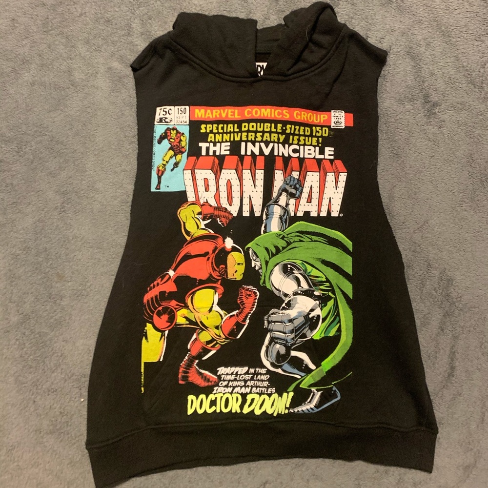 Sleeveless Hooded Marvel Top